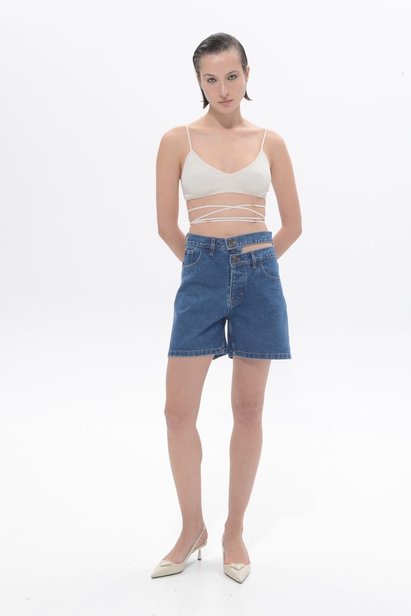 Brenda Double Belt Bermuda - Image 1